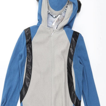 Preworn Girls Blue Solid  Top One Piece Size 5-6 Years  - sealife