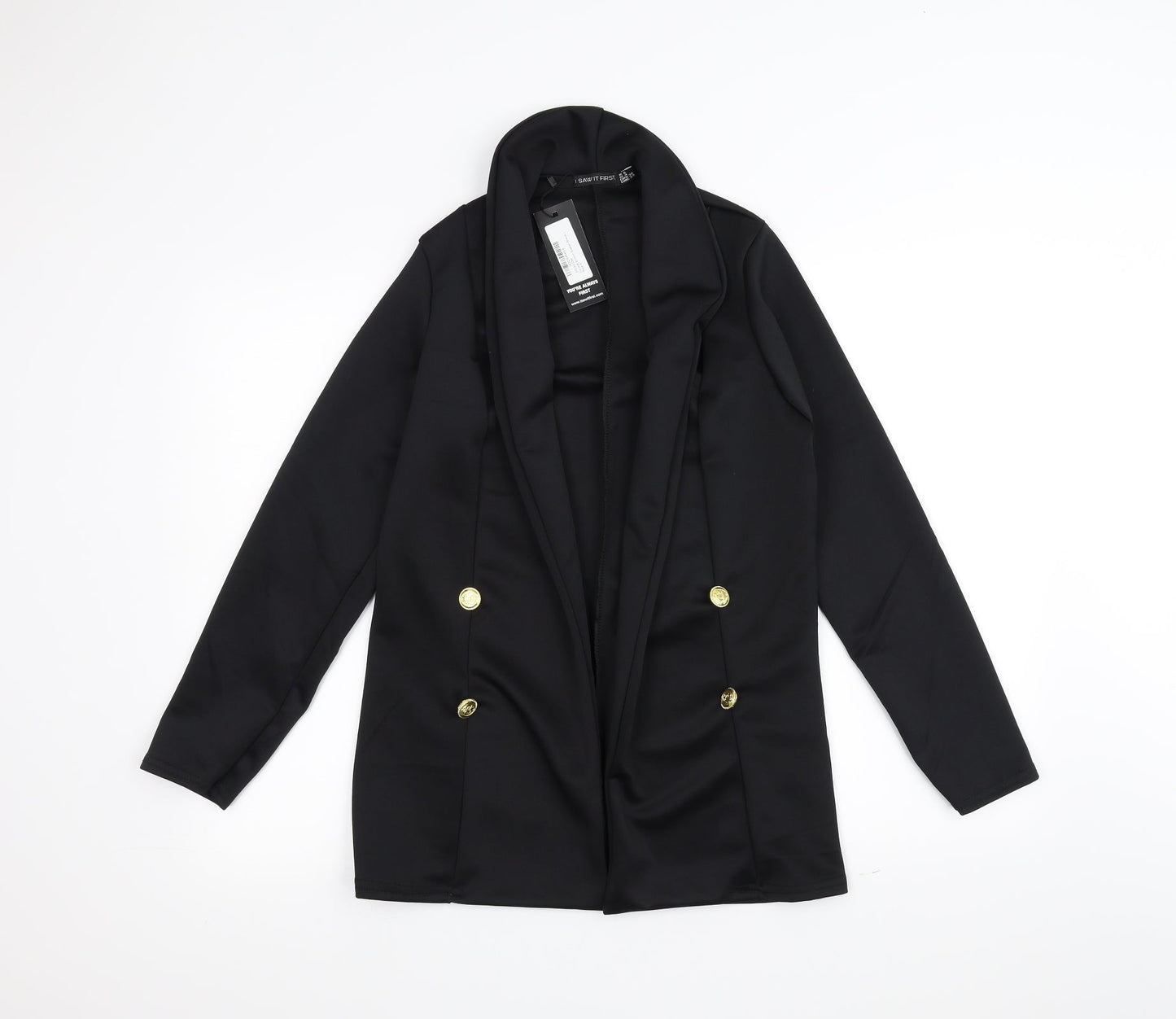 Womens UK Size 8 I SAW IT FIRST Black Jacket