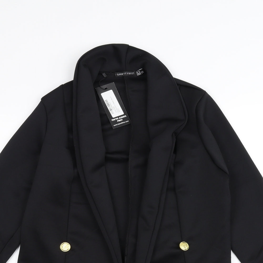 Womens UK Size 8 I SAW IT FIRST Black Jacket