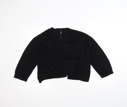Preworn Womens Black   Cardigan Jumper Size 18