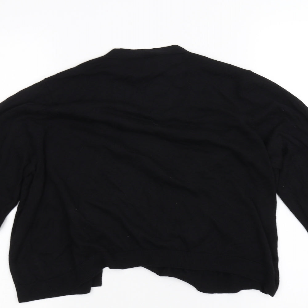 Preworn Womens Black   Cardigan Jumper Size 18