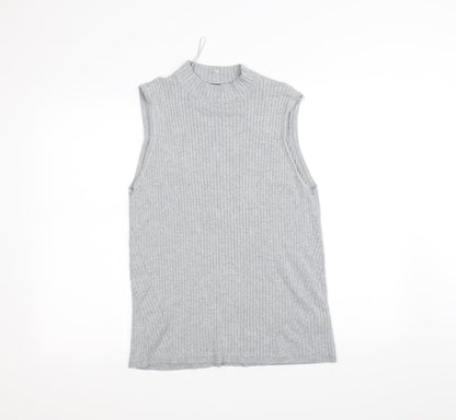 Womens UK Size 18 Marks and Spencer Grey Basic T-Shirt