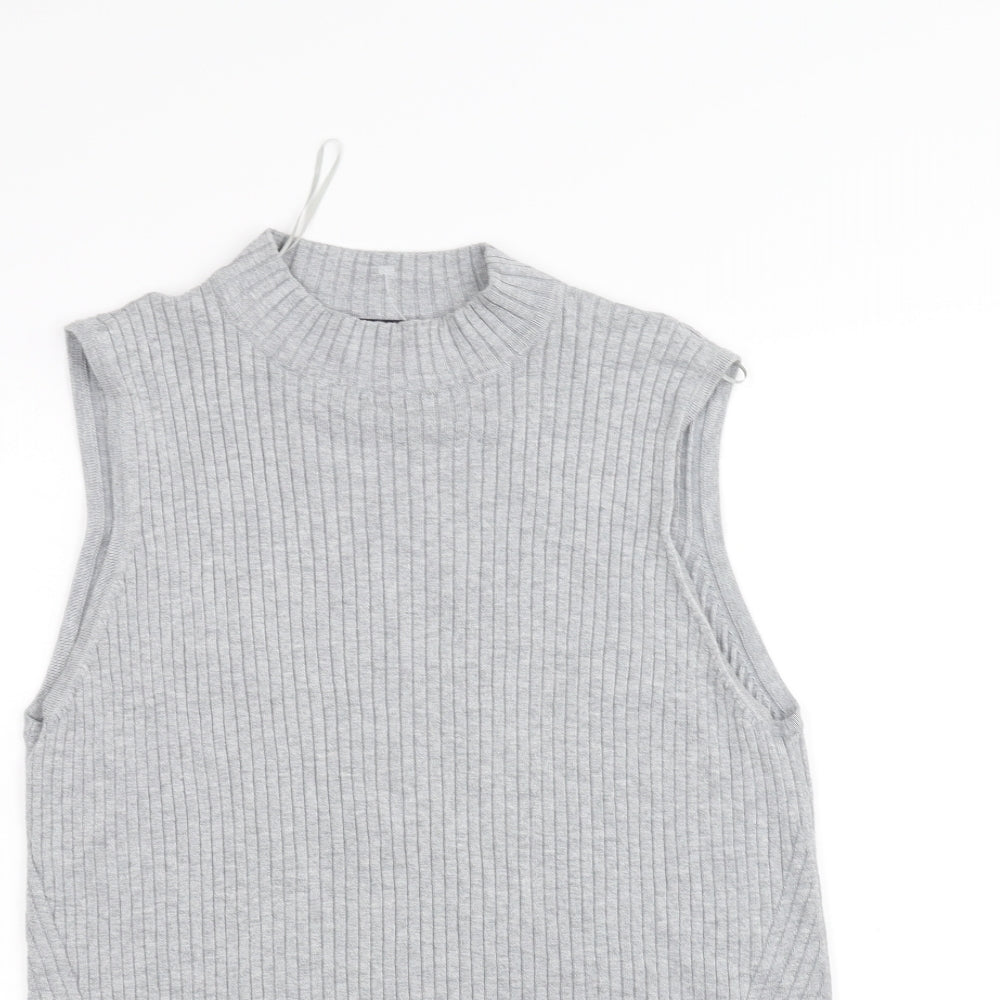 Womens UK Size 18 Marks and Spencer Grey Basic T-Shirt