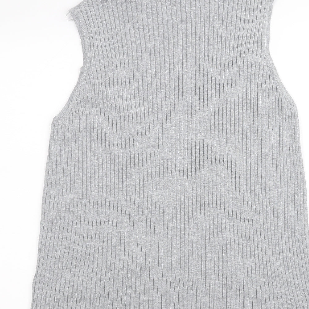 Womens UK Size 18 Marks and Spencer Grey Basic T-Shirt