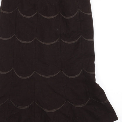 Minosa Womens Brown   A-Line Skirt Size 10