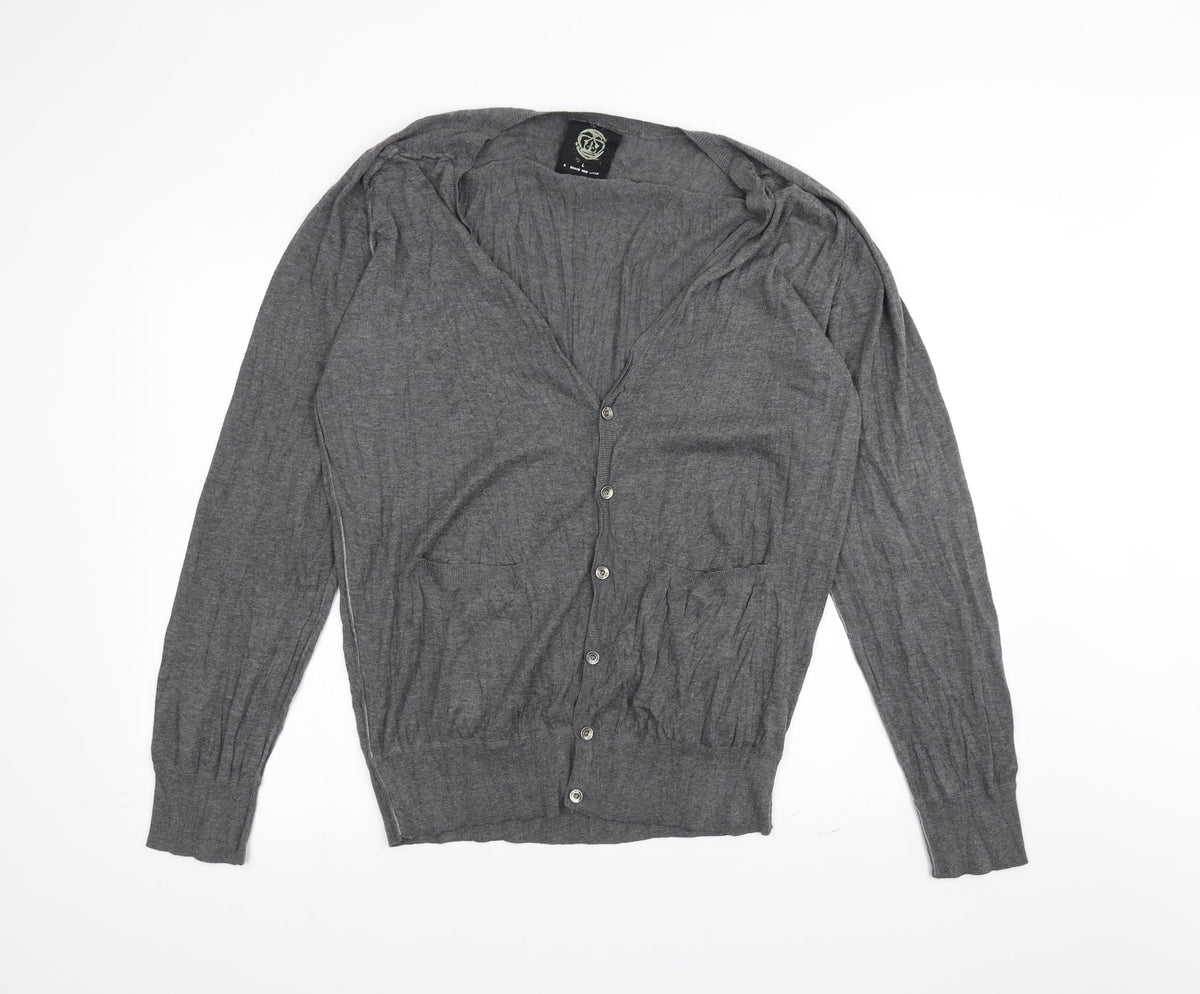 Next Womens Grey   Cardigan Jumper Size L