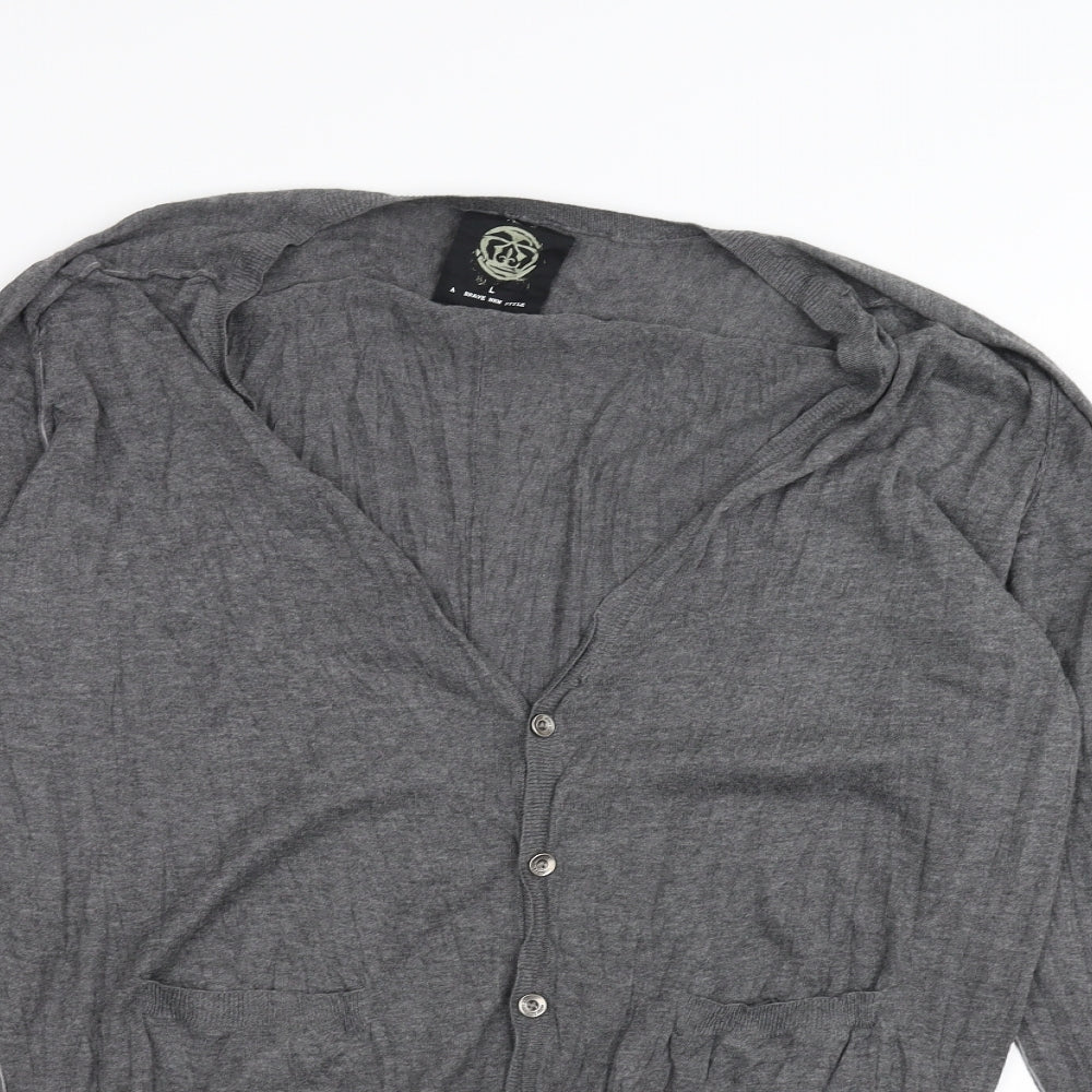Next Womens Grey   Cardigan Jumper Size L