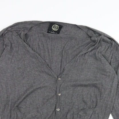 Next Womens Grey   Cardigan Jumper Size L
