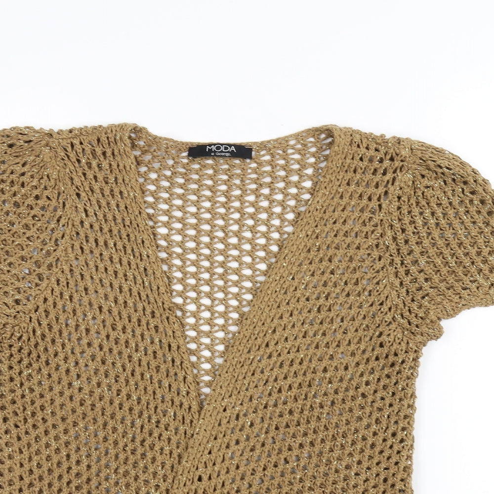 George Womens Brown  Knit Jacket  Size 10