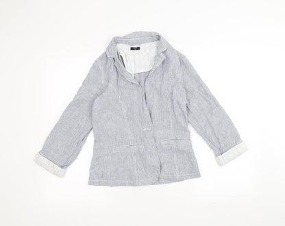 Womens UK Size 8 M&Co Blue Jacket