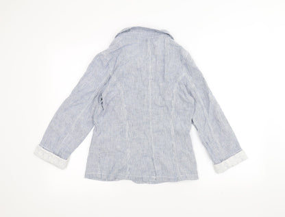 Womens UK Size 8 M&Co Blue Jacket
