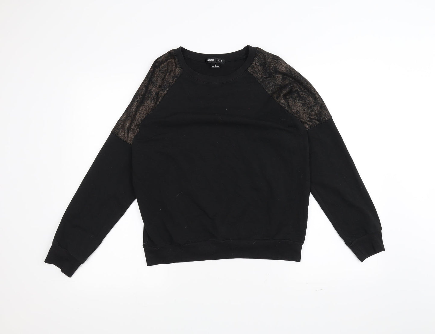 Nude Lucy Womens Black   Pullover Jumper Size S