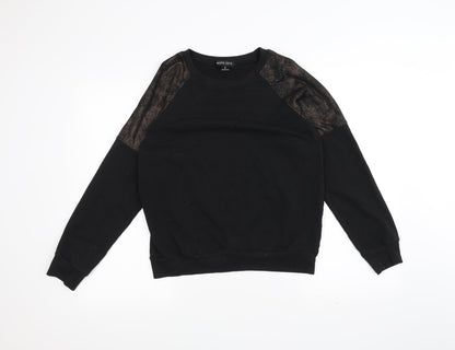 Nude Lucy Womens Black   Pullover Jumper Size S