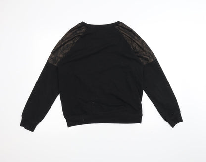 Nude Lucy Womens Black   Pullover Jumper Size S