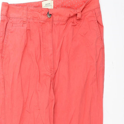 Womens UK Size 16 Papaya Regular Fit Straight Red Jeans