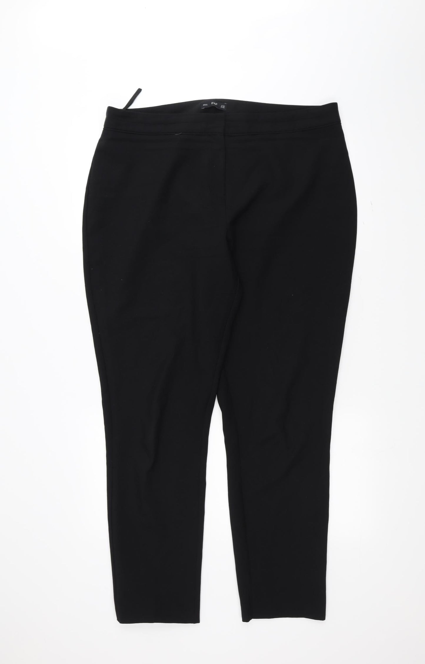 F&F Womens Black   Trousers  Size 18 L29 in