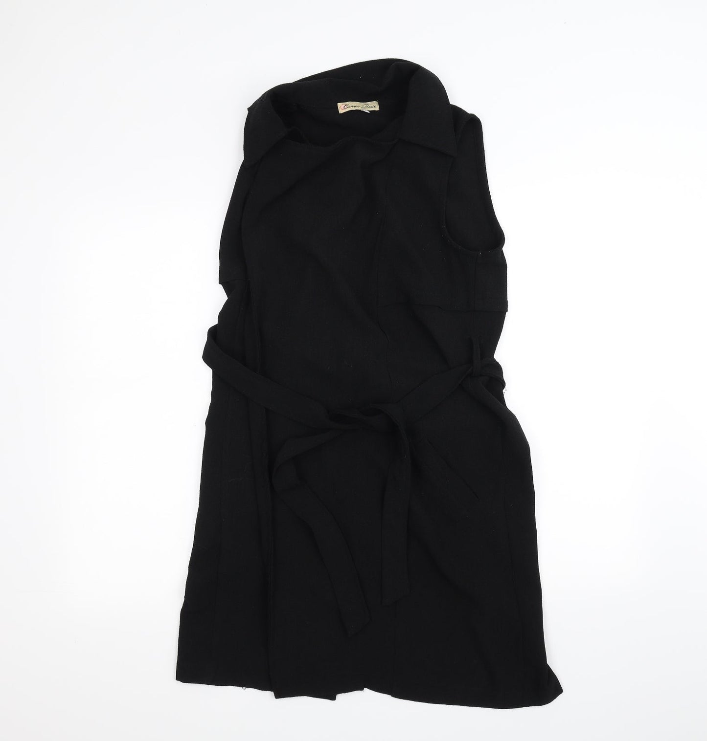 comeo rose Womens Black   Jacket  Size 8  - Belted