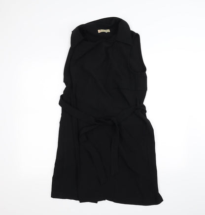 comeo rose Womens Black   Jacket  Size 8  - Belted