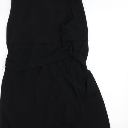 comeo rose Womens Black   Jacket  Size 8  - Belted