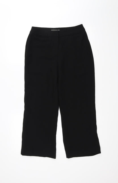 M&Co Womens Black   Trousers  Size 8 L24 in