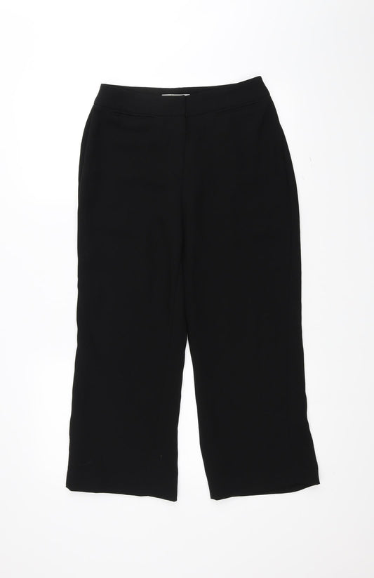 M&Co Womens Black   Trousers  Size 8 L24 in