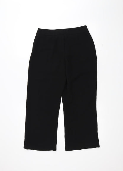 M&Co Womens Black   Trousers  Size 8 L24 in