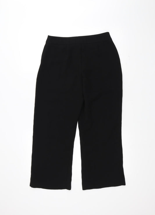 M&Co Womens Black   Trousers  Size 8 L24 in