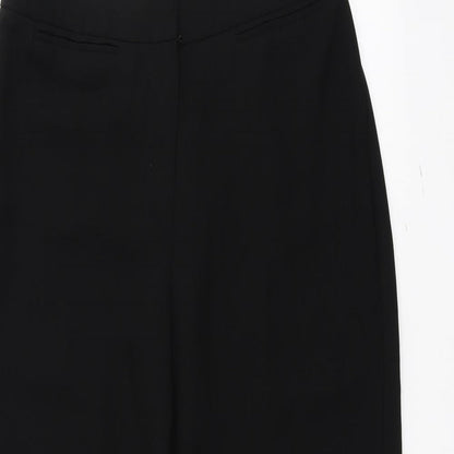 M&Co Womens Black   Trousers  Size 8 L24 in