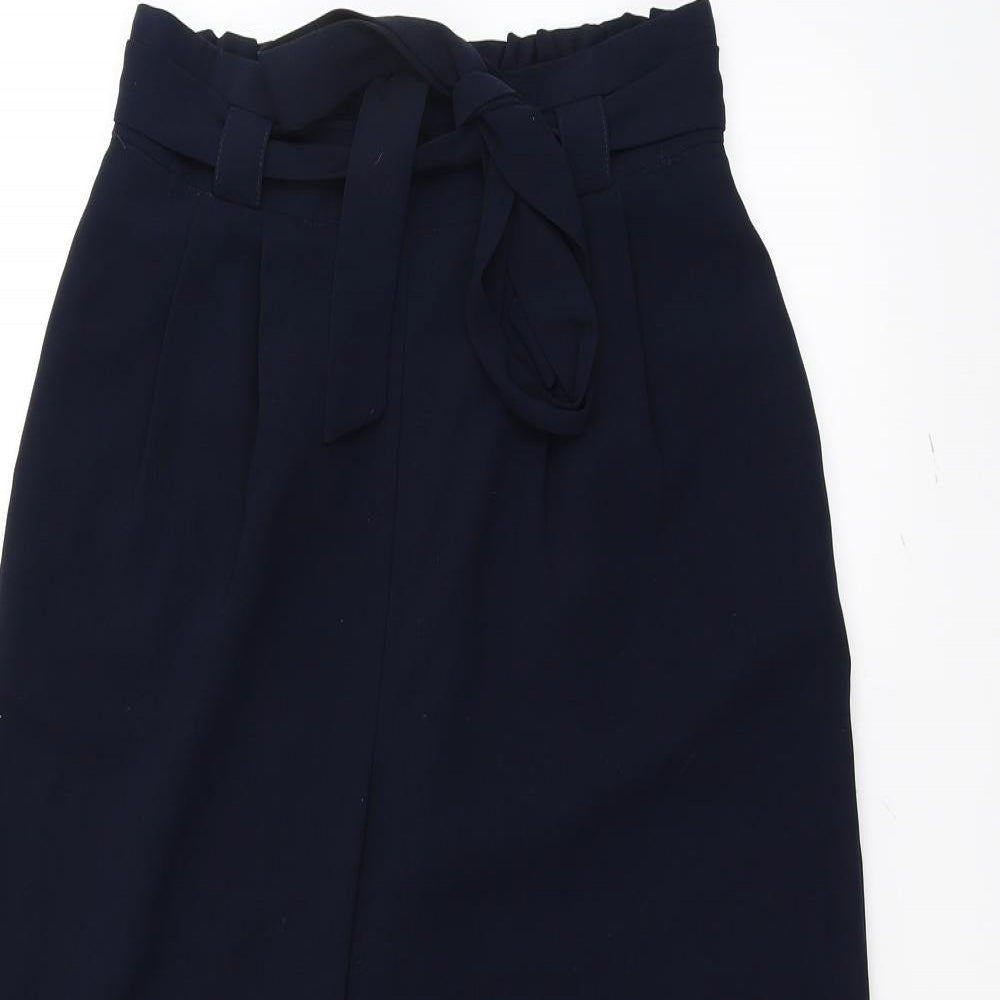 New Look Womens Blue   Trousers  Size 8 L23 in - Belted