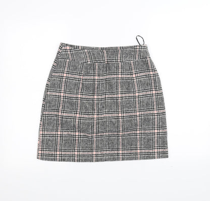 Peacocks Womens White Striped  A-Line Skirt Size 8