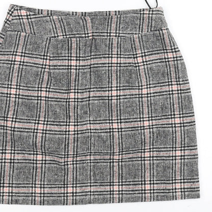 Peacocks Womens White Striped  A-Line Skirt Size 8