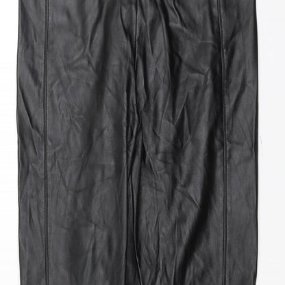 Womens UK Size 14 Topshop Regular Fit  Black Trousers