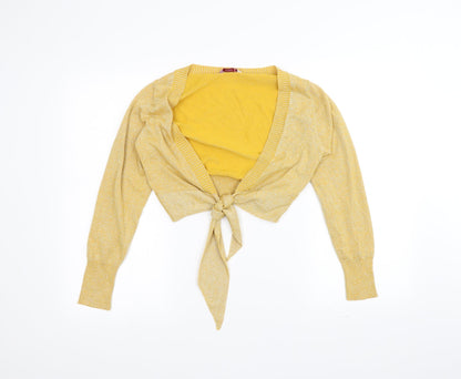 Saix Womens Yellow   Cardigan Jumper Size L