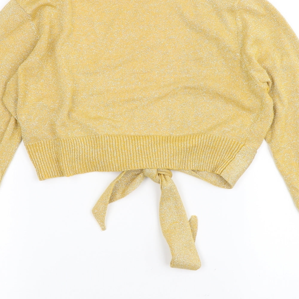 Saix Womens Yellow   Cardigan Jumper Size L