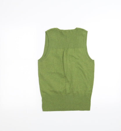 DUNNIES Womens Green   Basic T-Shirt Size 10