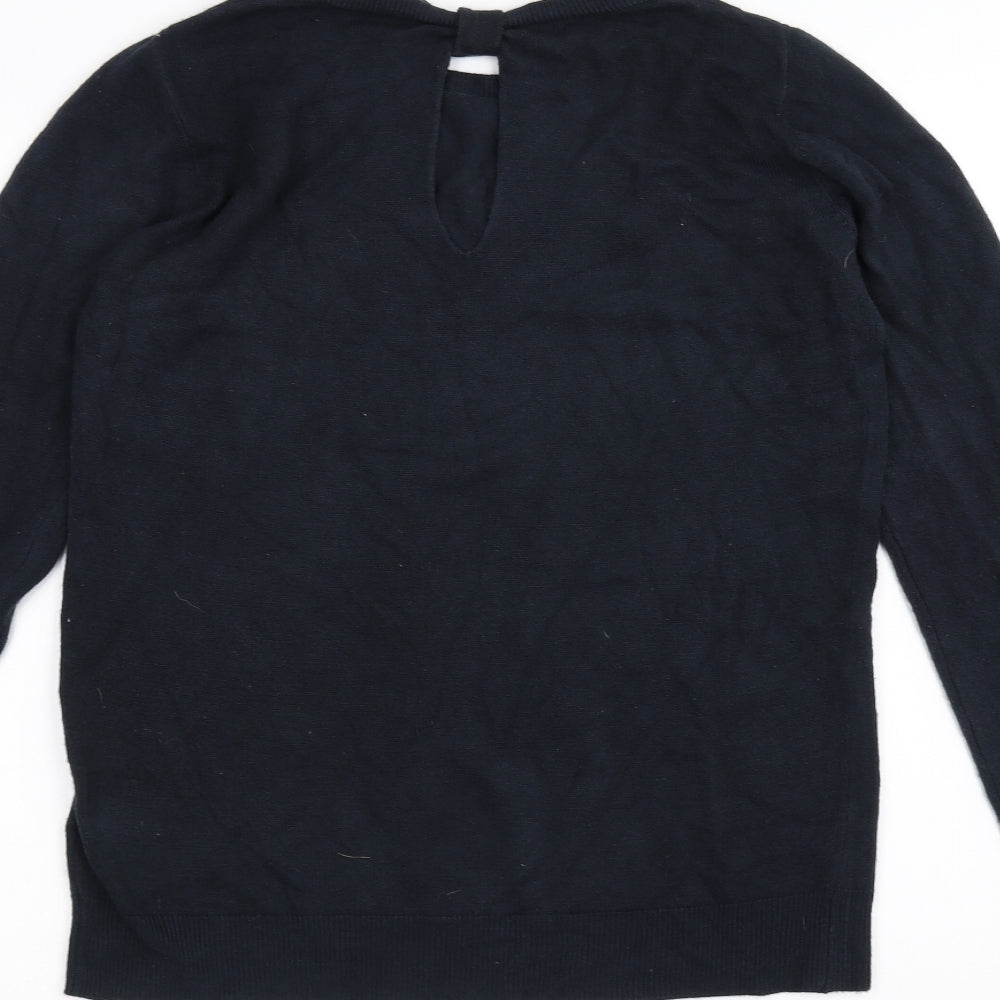 Womens UK Size 10 Dorothy Perkins Blue Basic T-Shirt