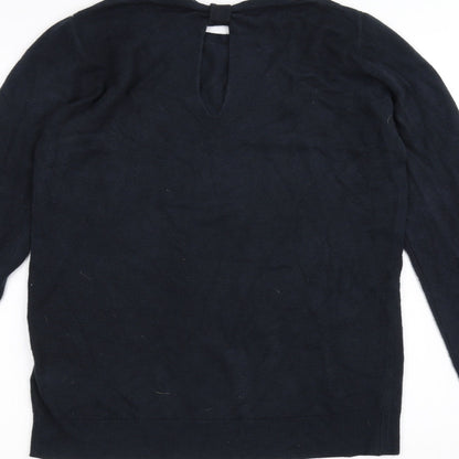 Womens UK Size 10 Dorothy Perkins Blue Basic T-Shirt