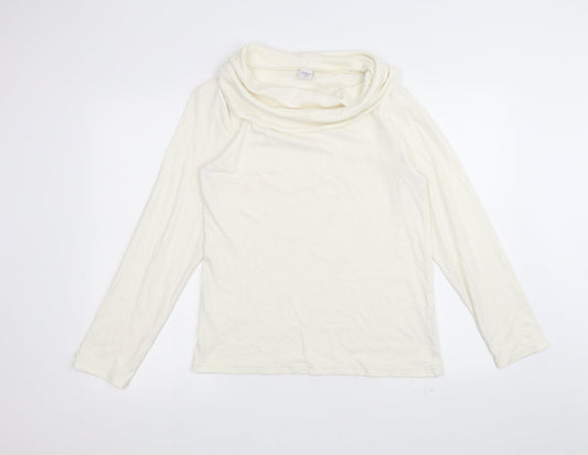 Cotton Traders Womens White   Basic T-Shirt Size 14