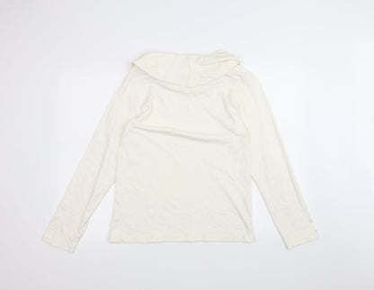 Cotton Traders Womens White   Basic T-Shirt Size 14