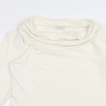 Cotton Traders Womens White   Basic T-Shirt Size 14