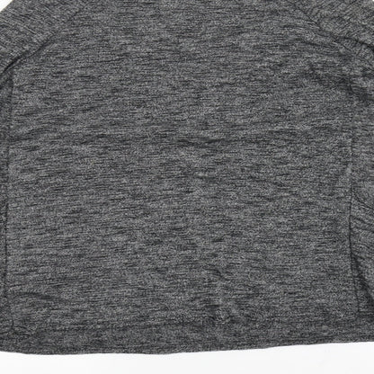 Womens UK Size S Zara Black Basic T-Shirt
