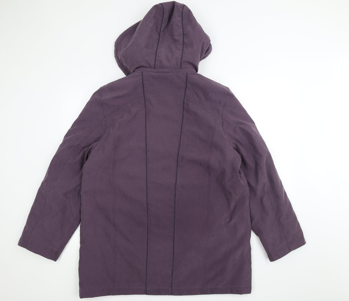 Womens UK Size L anna rose Purple Parka Coat