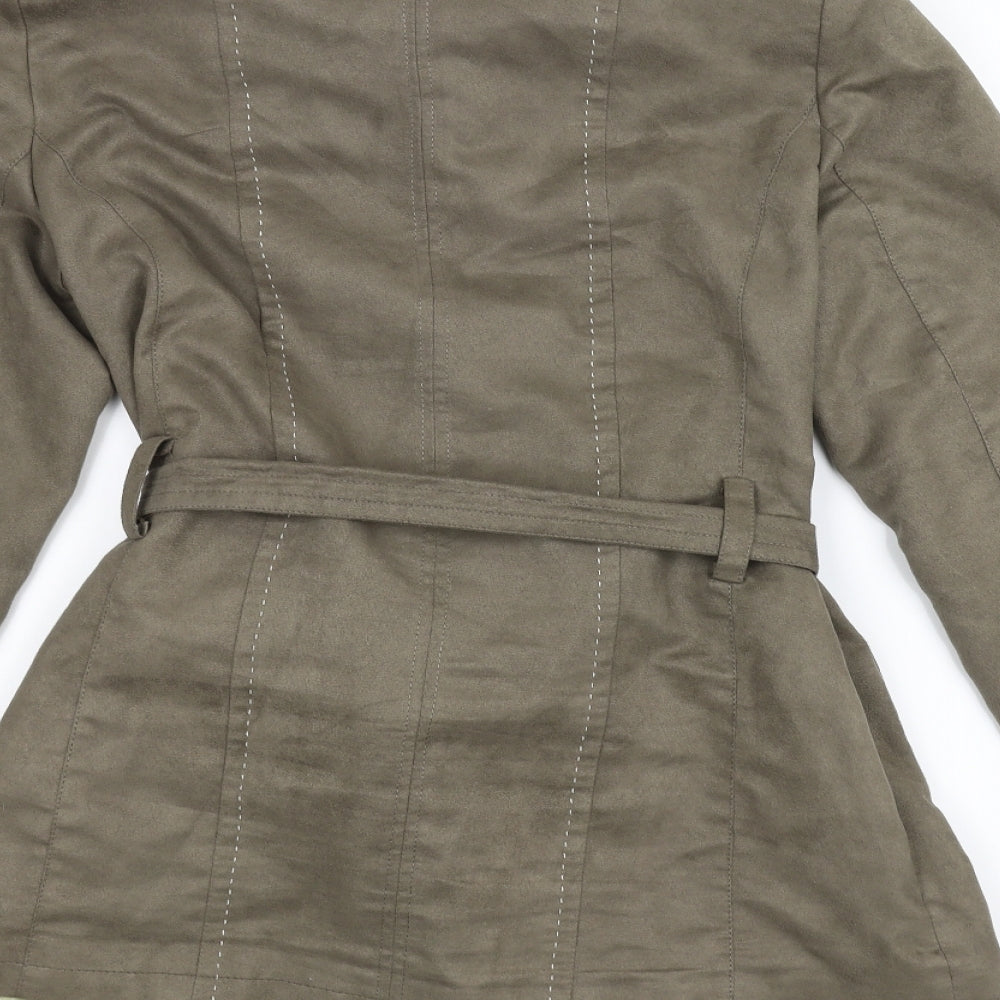 Klass Womens Brown   Overcoat Coat Size 12