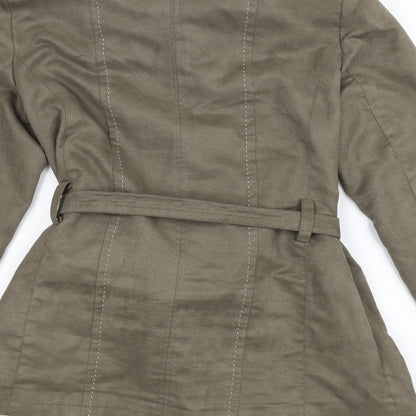 Klass Womens Brown   Overcoat Coat Size 12