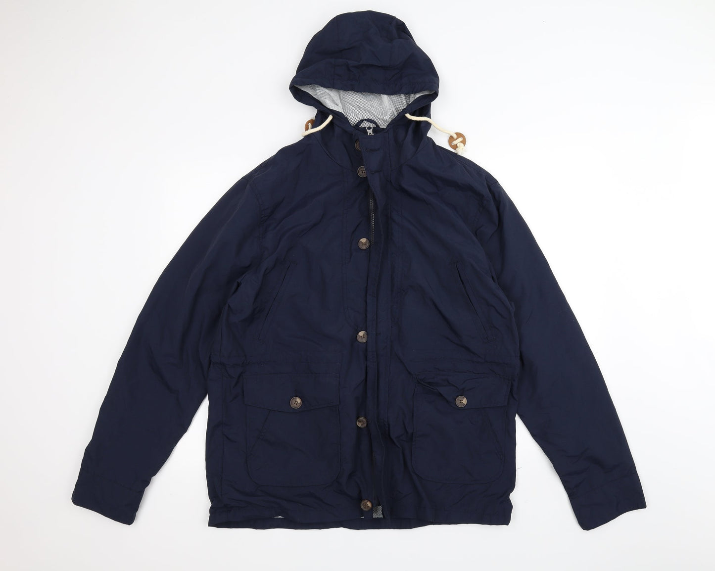 Cedar Wood State Womens Blue   Parka Coat Size L