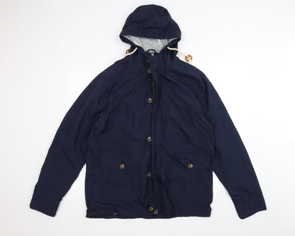 Cedar Wood State Womens Blue   Parka Coat Size L