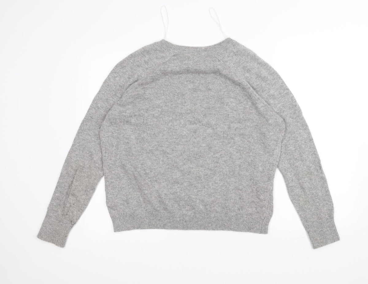 H&M Womens Grey   Pullover Jumper Size M