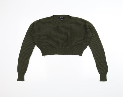 New Look Girls Green  Knit Pullover Jumper Size 14-15 Years