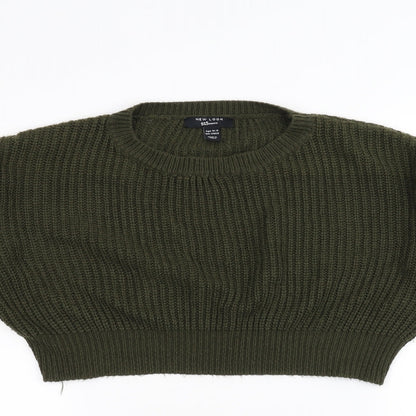New Look Girls Green  Knit Pullover Jumper Size 14-15 Years