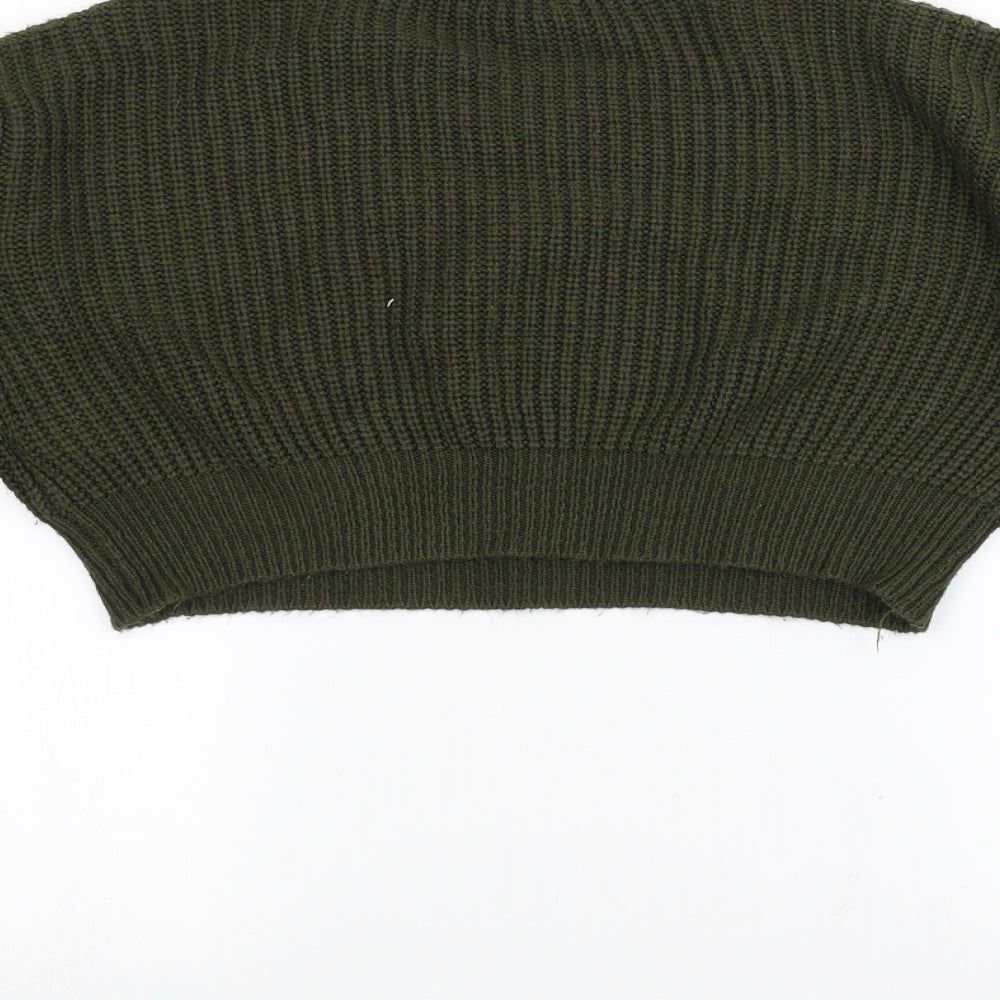 New Look Girls Green  Knit Pullover Jumper Size 14-15 Years